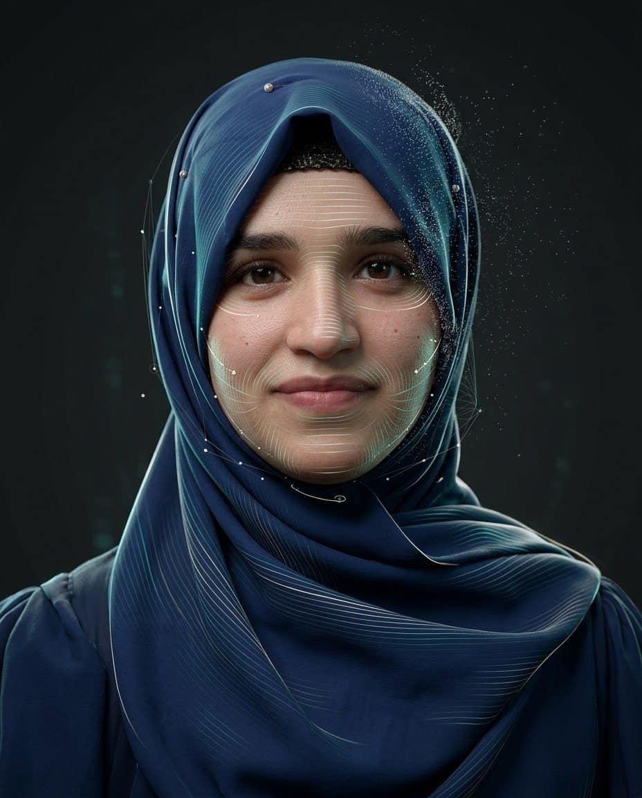 Digital twin portrait of Fariha Jabeen